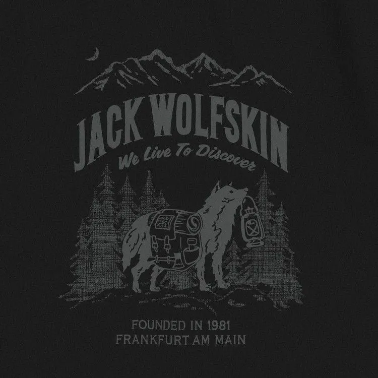 Jack Wolfskin T Shirt Men's Black-2
