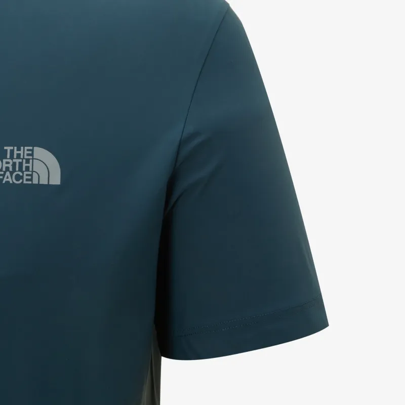 THE NORTH FACE Minus Tech S/S Zip Tee T Shirt Men's Blue-3