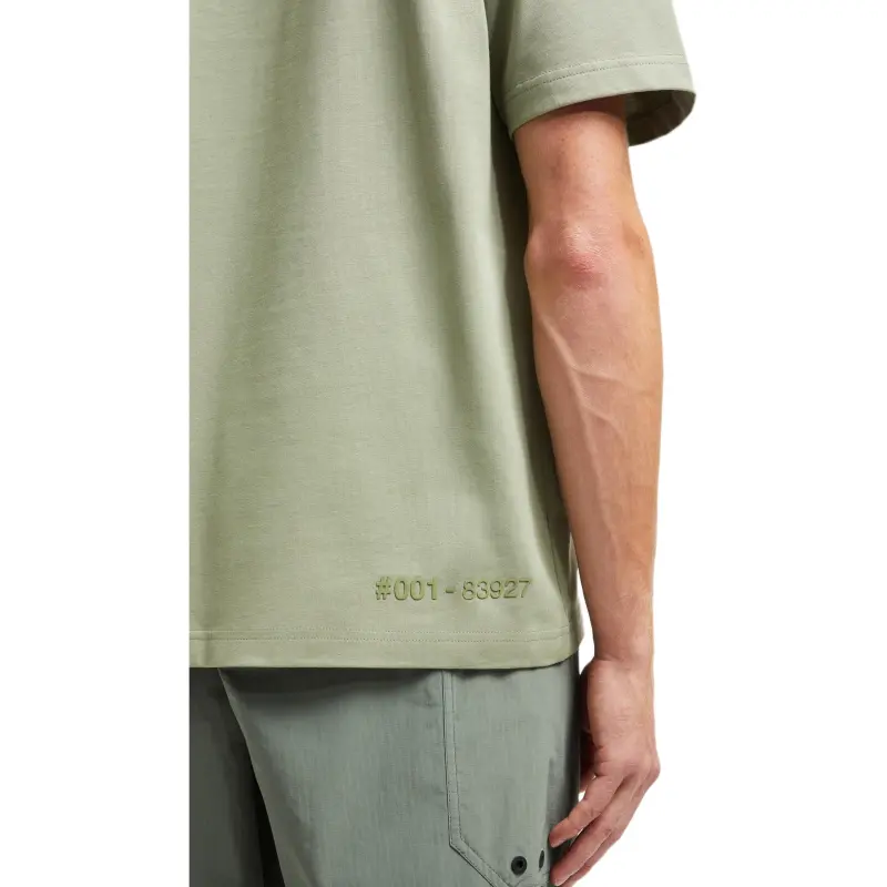 Moncler T Shirts Men Light Green-4