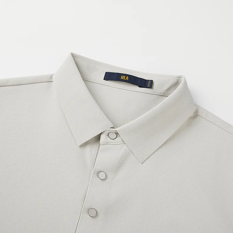 HLA Polo Shirt Men's Light Gray-3