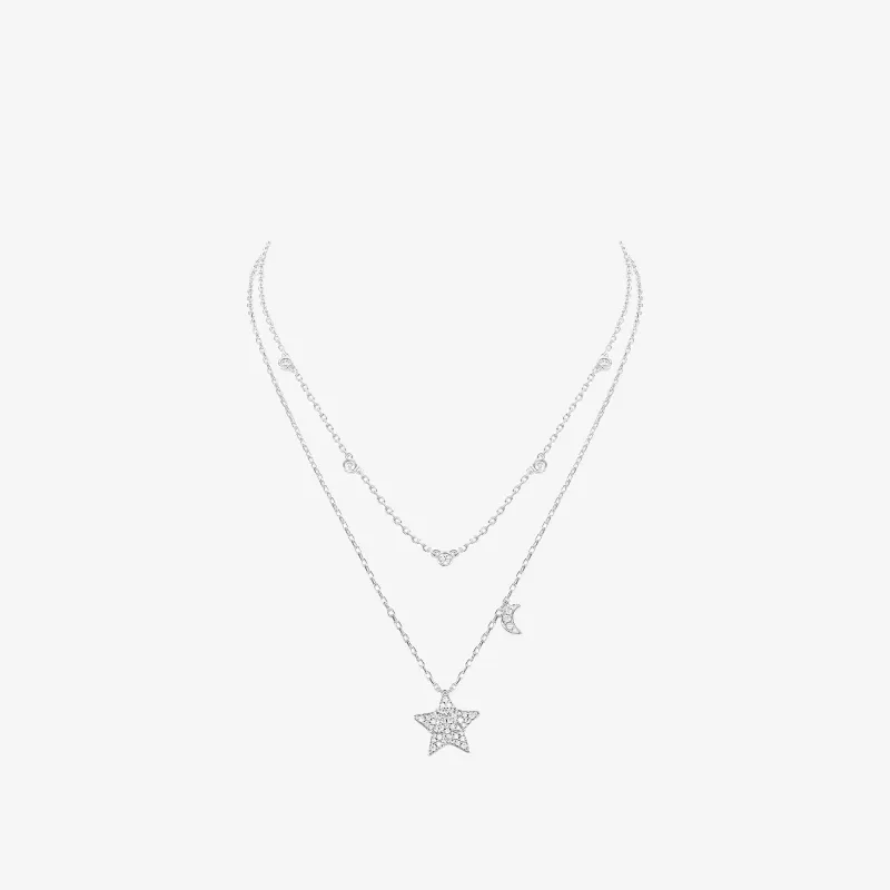 GEMOLA Synthetic Cubic Zirconia Necklaces Women's-1