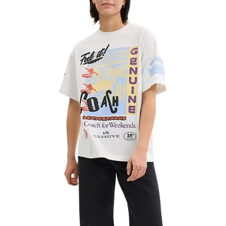 COACH T Shirts Unisex White-2