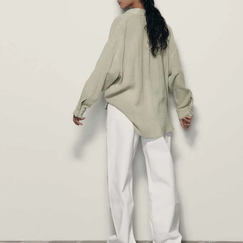 ZARA Shirts Women's Light Green-3