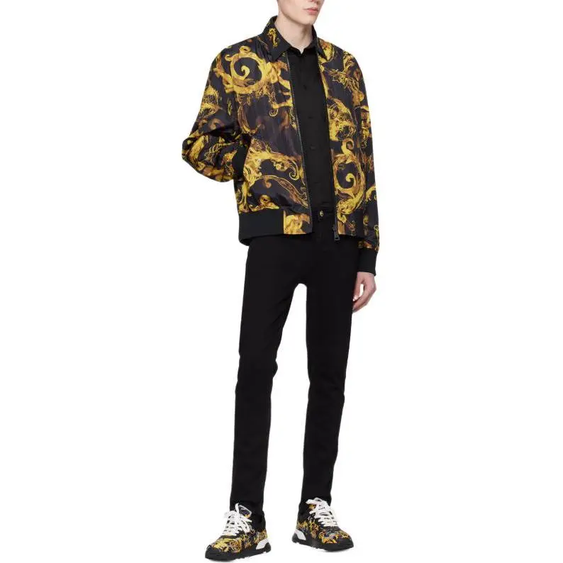VERSACE JEANS COUTURE Barocco Printed Reversible Zipped Jacket-4