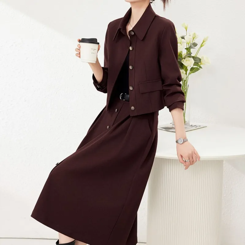 Fele.d Two Piece Skirt Sets Women's-1