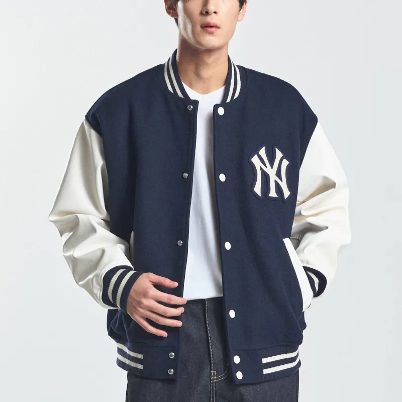 MLB Varsity New York Yankees Jacket Unisex Marine Blue-2