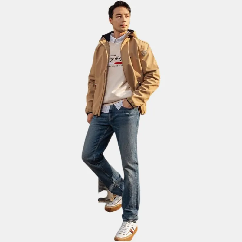 Tommy Hilfiger Jackets Coats Men's Khaki-3