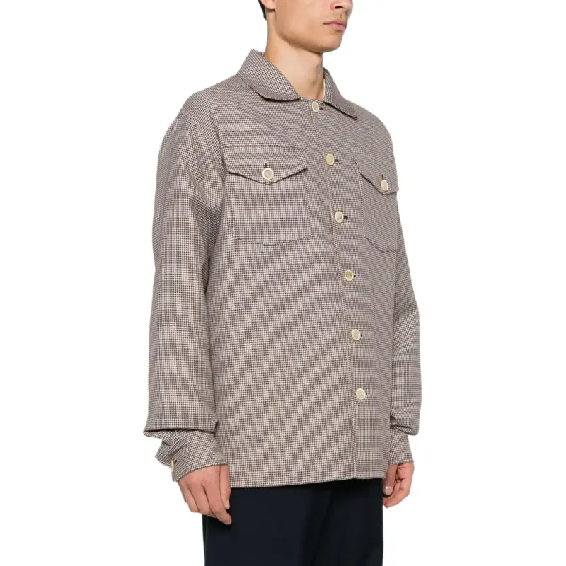 MARNI Button Down Houndstooth Jacket-3