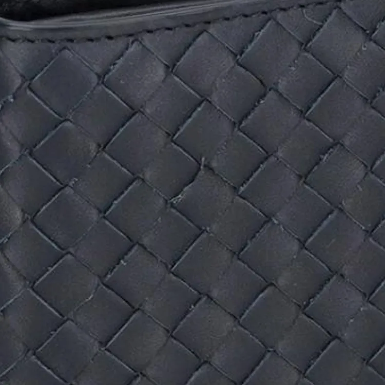 Bottega Veneta Intrecciato Leather Wallet Men's Marine Blue-4
