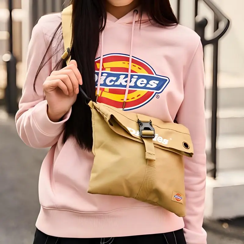Dickies Cotton Shoulder Bag Crossbody Bag Unisex Khaki-2