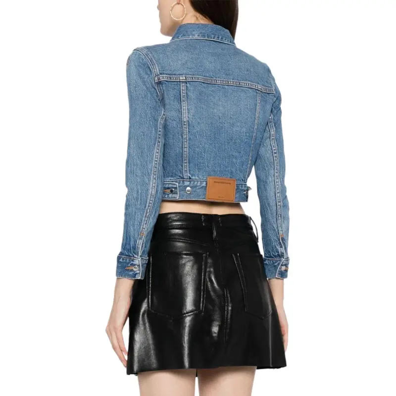 Alexander Wang Shrunken Denim Jacket-4