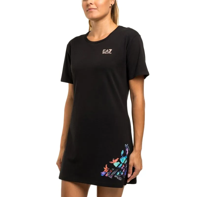 EMPORIO ARMANI Short Sleeved Dresses Women's Black-1
