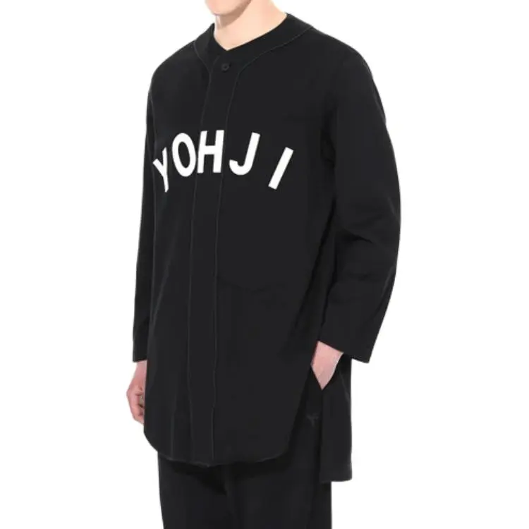 Adidas Y 3 Ft Yohji Letters Baseball Shirt-3