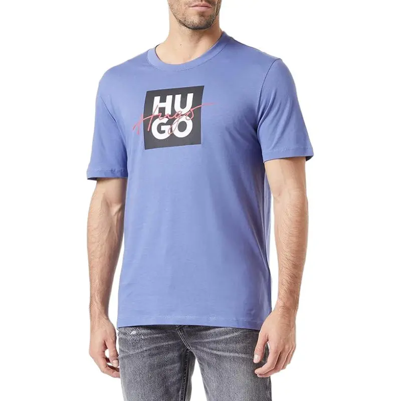 HUGO BOSS T-Shirts Men Purple-2