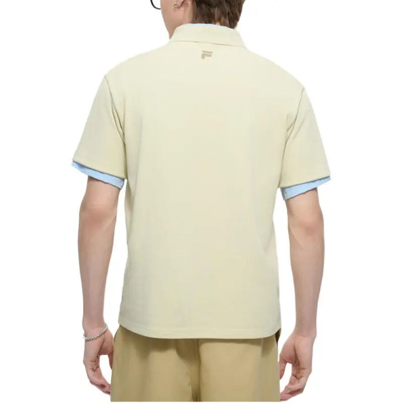 FILA FUSION FOBFUSION LIFE Polo Shirt Men's Coffee Scented Khaki-2
