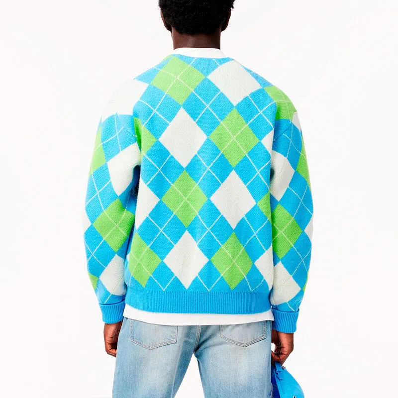 LACOSTE Sweater Men's White/Blue-2