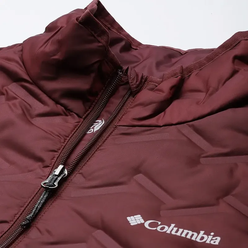 Columbia Maroon Delta Ridge Down Jacket Jackets Coats Women's Marlbeke Color-3