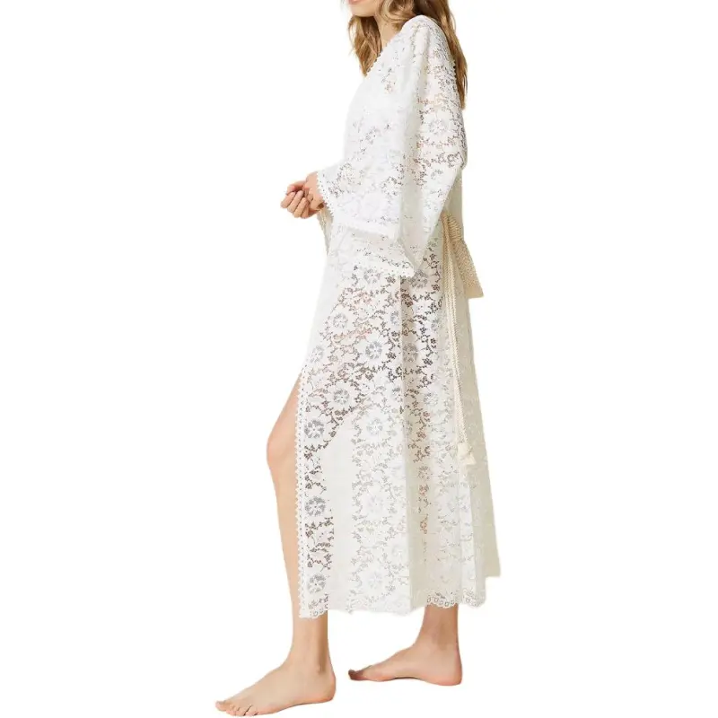 TWINSET MILANO Long-Sleeved Dresses Women's White-2