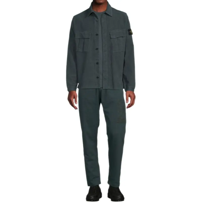 STONE ISLAND Shirts Men Petroleum Green-2