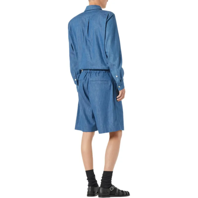 Loro Piana SS25 Shirt Men's Blue-3
