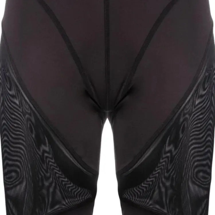 Mcq Panelled Biker style Shorts-4