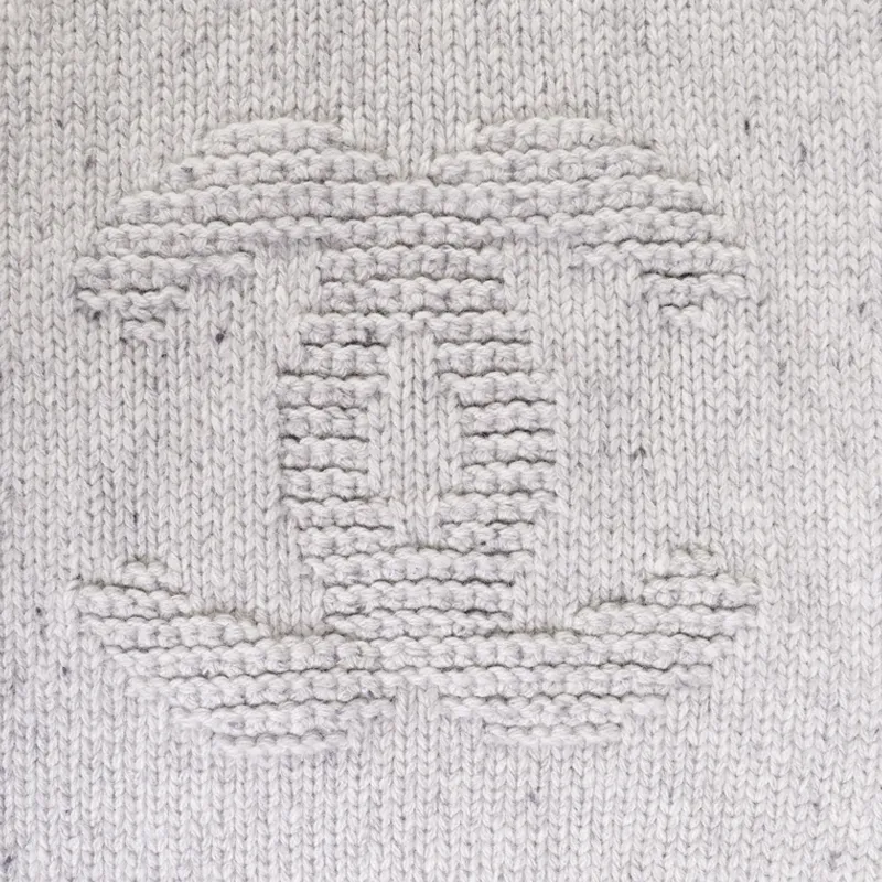 CHANEL Knit Scarves Unisex-2