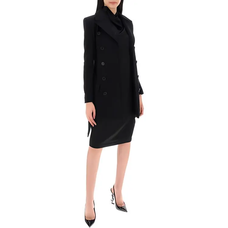 SAINT LAURENT Saharienne Notched lapels Blazer-3