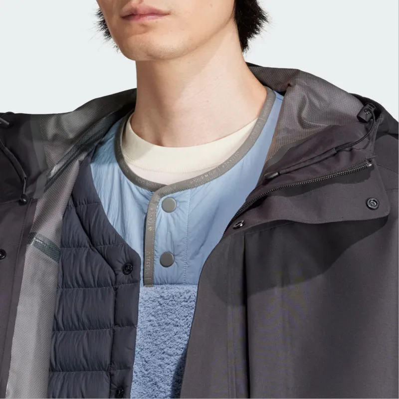 Adidas TERREX X And Wander Windbreaker Jackets Men Black-4