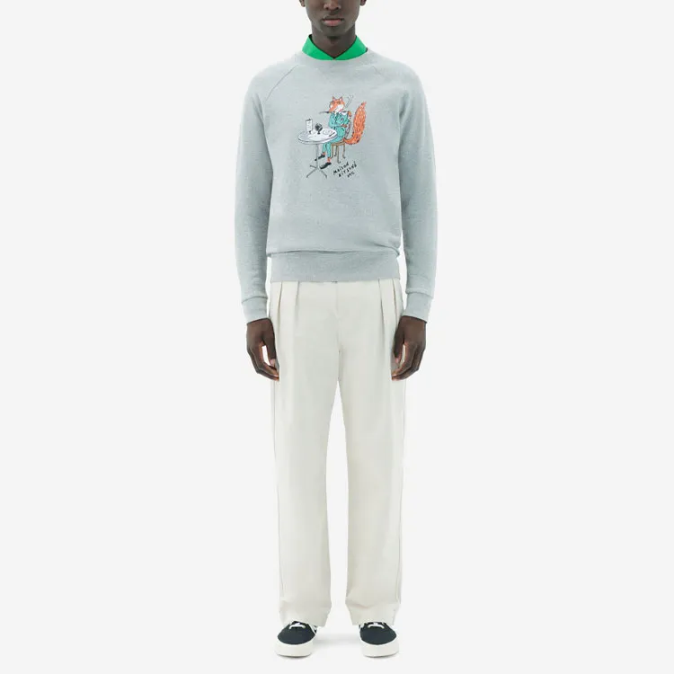 Maison Kitsune Sweatshirts Men Gray-3