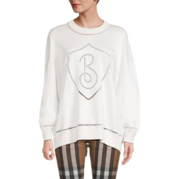 Burberry SS23 Sweatshirt Women's White-1
