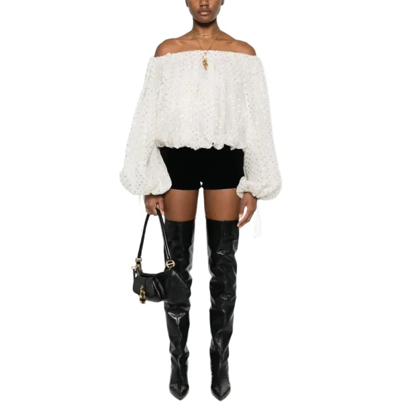 Chloé Gathered Off The Shoulder Top-1