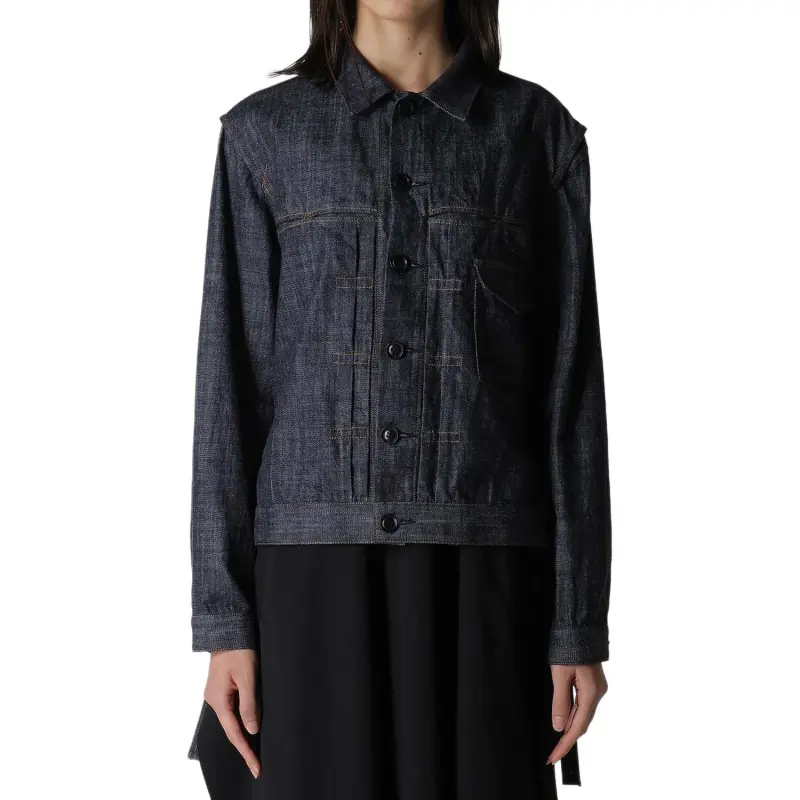 Yohji Yamamoto KO Tucked Denim Jacket 'Indigo'-6