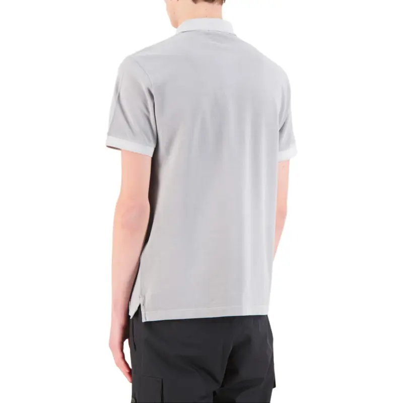 STONE ISLAND Logo Patch Short Sleeved Polo Shirt-1