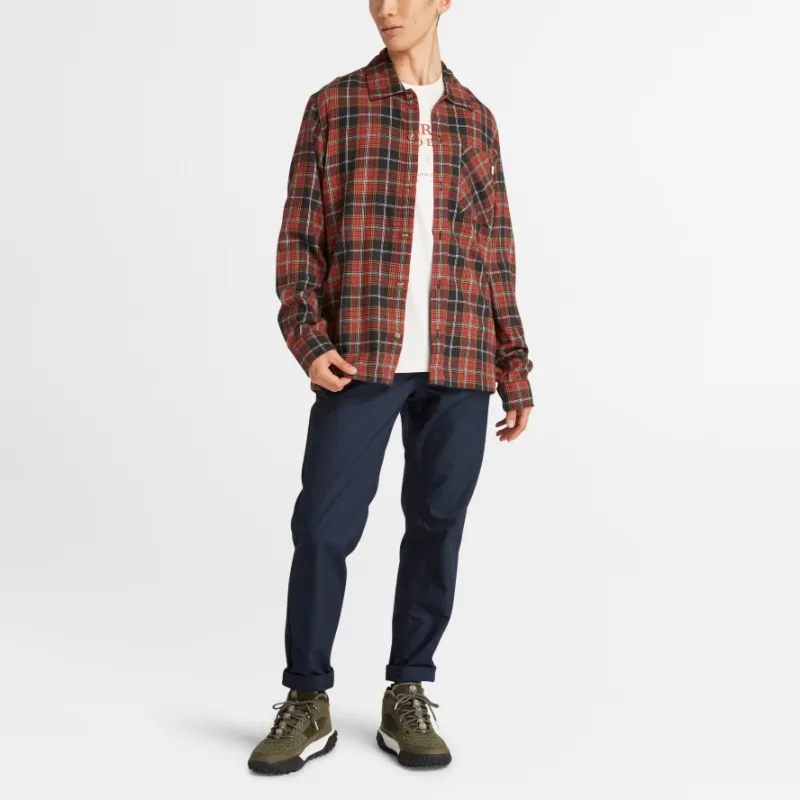 Timberland Shirt Men's Black Red-4