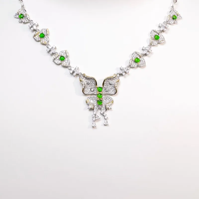 KALAIYIN Ice Glutinous Jadeite Necklaces Women's-1