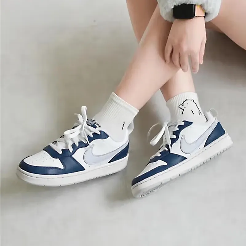 Nike Court Borough Low 2 White Valerian Blue GS-2