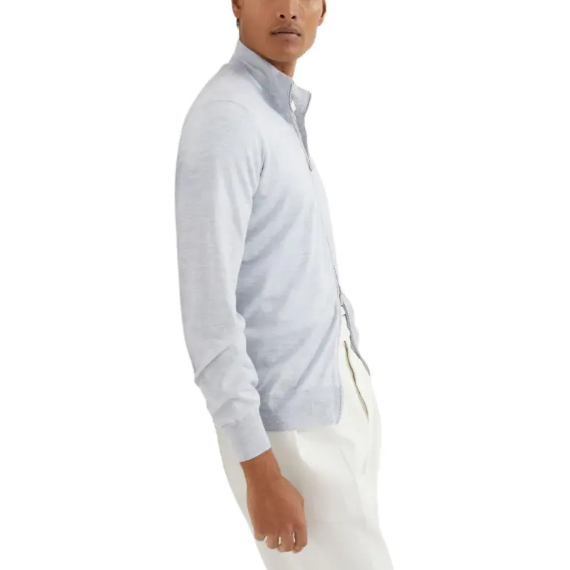 Brunello Cucinelli Long Sleeved Zipped Cardigan-4
