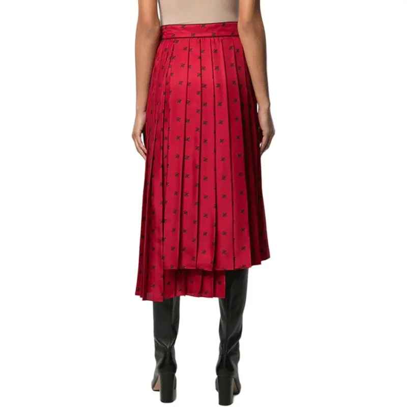 FENDI Casual Long Skirts Women's Red-2