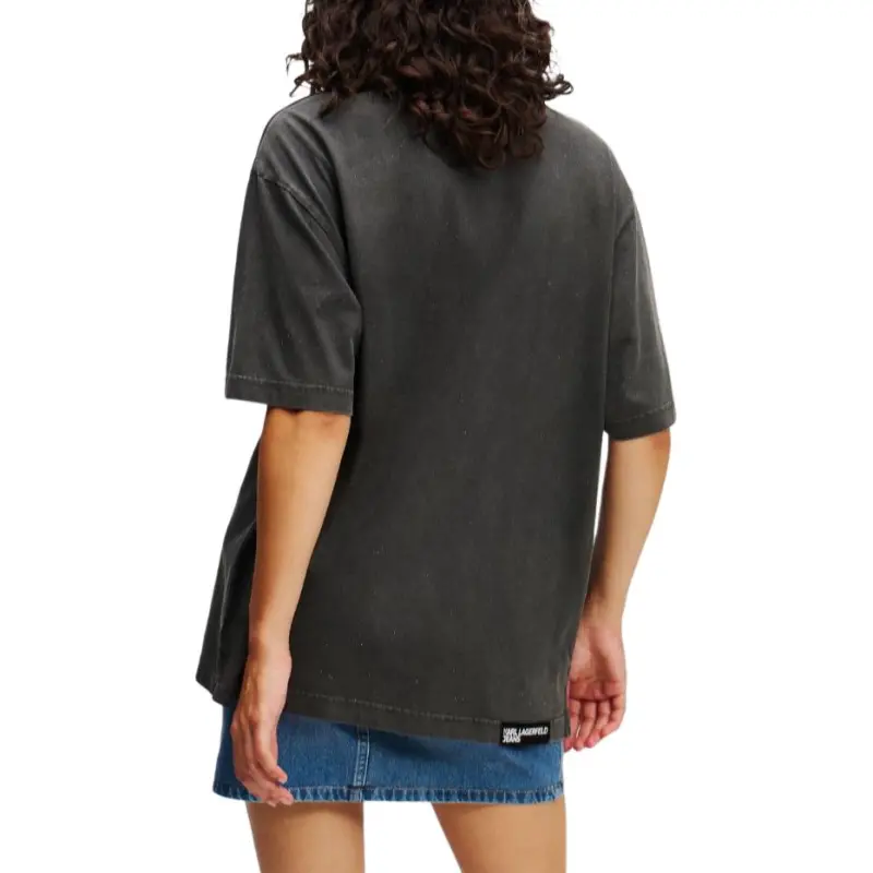 Karl Lagerfeld Jeans Glitter Logo T shirt-3