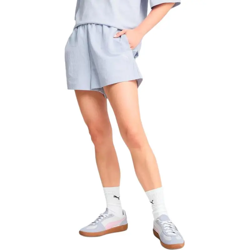 PUMA ESSWOVEN Sports Shorts Women's Sky Blue 47-1