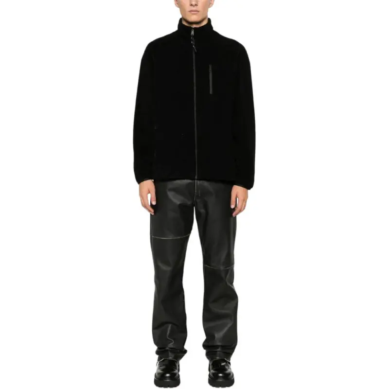 FENDI Ff Pattern High Neck Zipped Sweatshirt-1