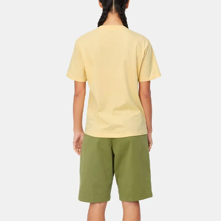 Carhartt WIP SS23 Frontier Frontier Series T Shirts Women's Yellow-3