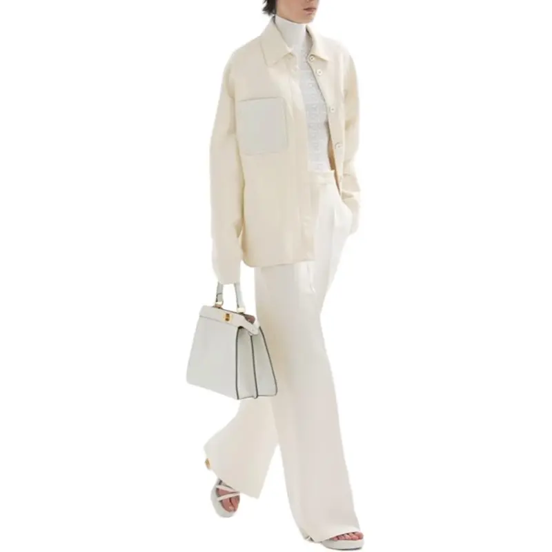 FENDI SS22 Casual Pants Women's White-3