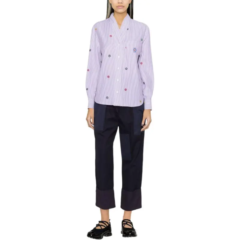 KENZO Target Striped Button Up Shirt-2