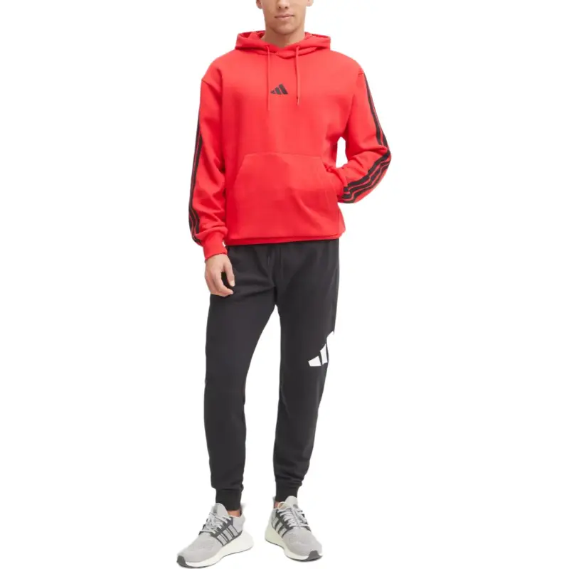 Adidas Free Shipping With AdiClub Essentials 3 Stripes Fleece Hoodie-2