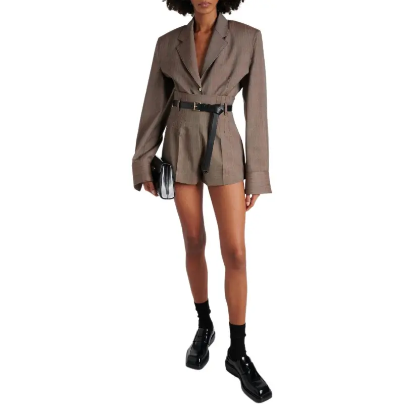 PRADA High Waist Flared Shorts-2