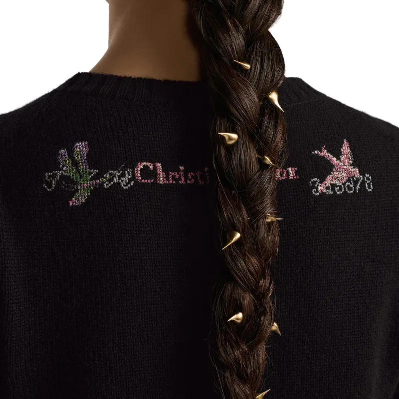 DIOR Cashmere Sweater Women's Black-5
