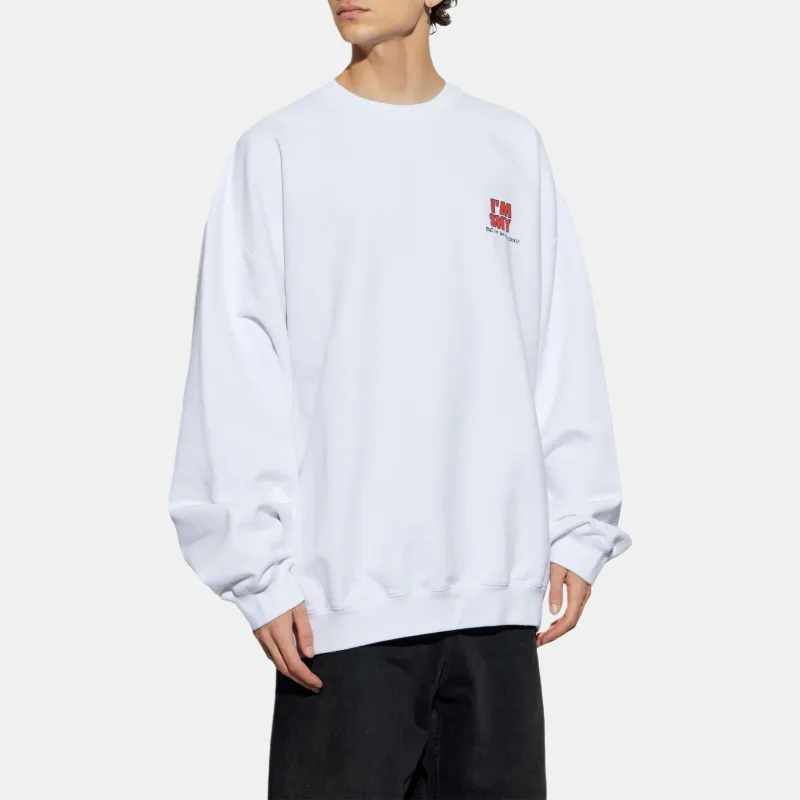 Vetements Slogan Printed Crewneck Sweatshirt-1