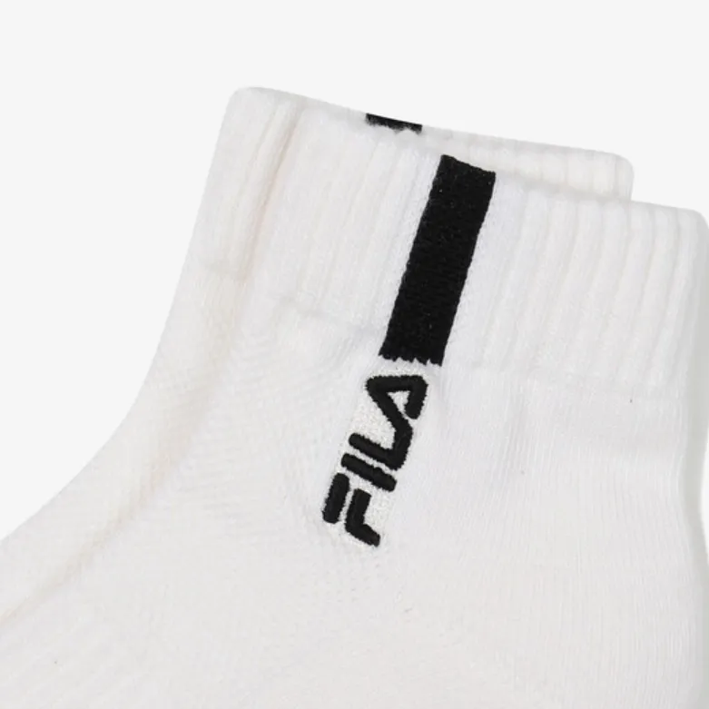 FILA Ankle Socks Men's 1 Pack White-2