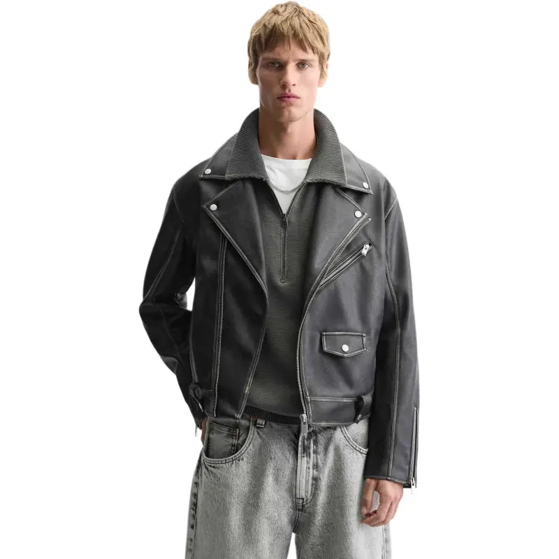 ZARA Jackets Men Brown-2